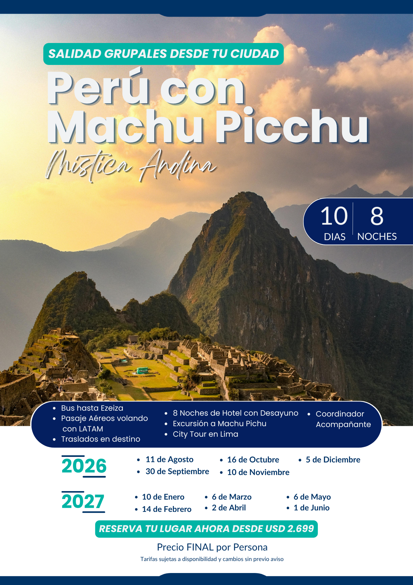 Detalle Perú, con Machu Pichu