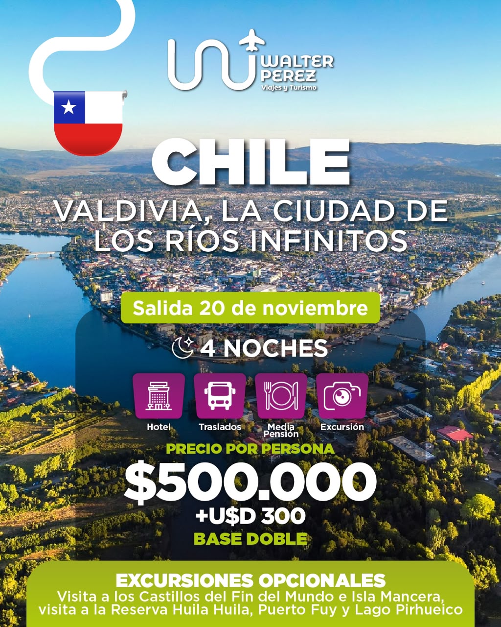 Detalle Chile - Valdivia la ciudad de los ríos infinitos