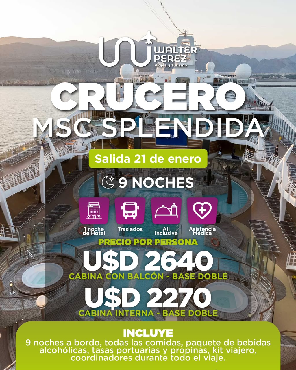 Crucero MSC Splendida