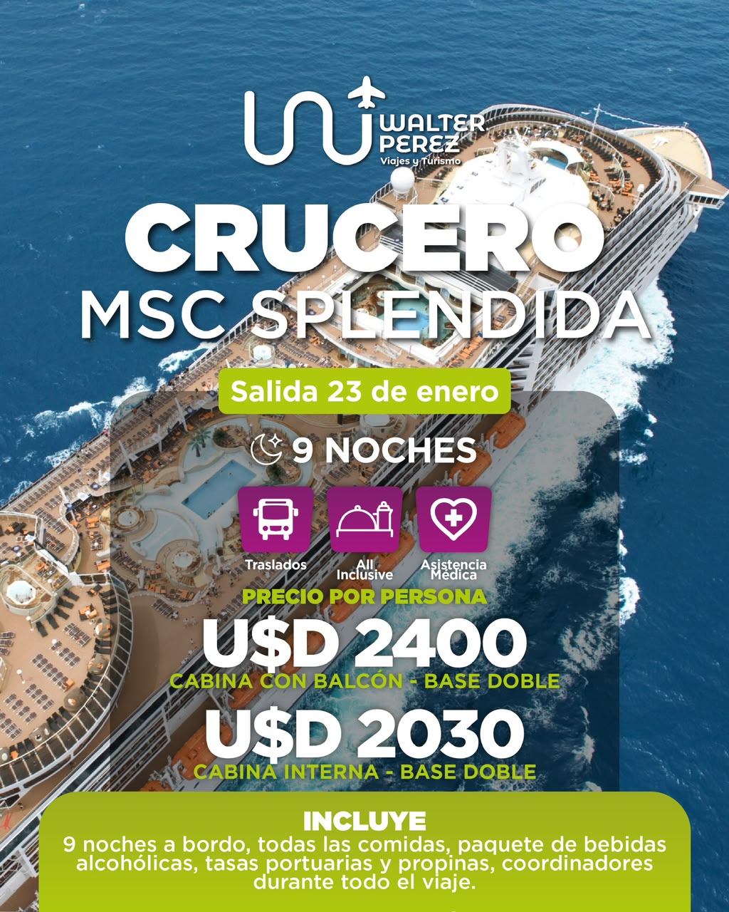 Crucero MSC Splendida