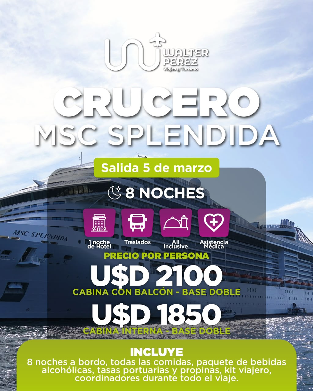 Crucero MSC Splendida